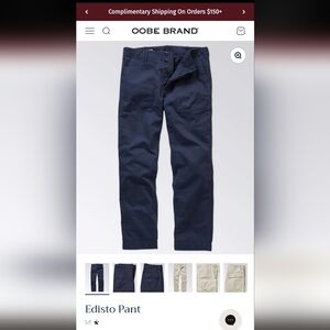 Oobe Edisto Pant 34 X 32